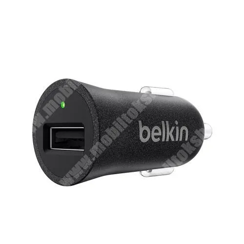 DIGI R1 BELKIN F8M730BT szivargyújtós töltő / autós töltő - 1 x USB aljzattal, DC 5V / 2,4A, 12W - FEKETE - GYÁRI