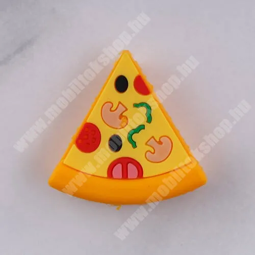 PRESTIGIO MultiPhone 5504 DUO Adatátvitel adatkábel / USB töltő védő szilikon - 1db - PIZZA MINTÁS