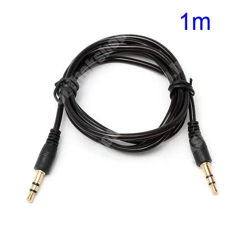 PRESTIGIO MultiPhone 7500 AUX Audió kábel - 2 x 3,5mm jack csatlakozó, 1m hosszú kábel - FEKETE