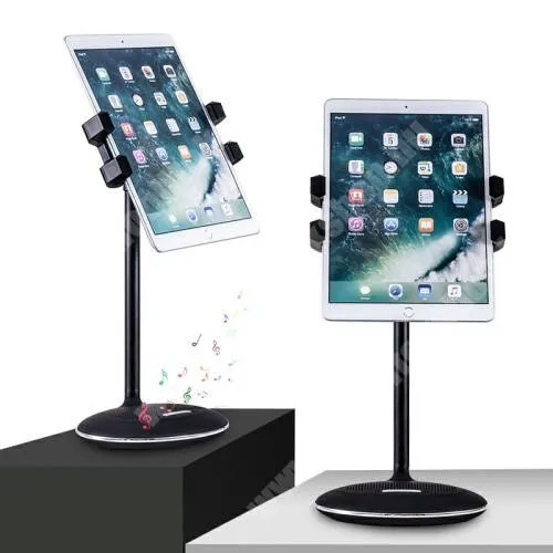 Jolla Jolla C UNIVERZÁLIS telefon / tablet tartó állvány / beépített Bluetooth hangszóróval - 135mm - 225mm-ig nyíló bölcső - FEKETE - 135 x 18 x 14cm