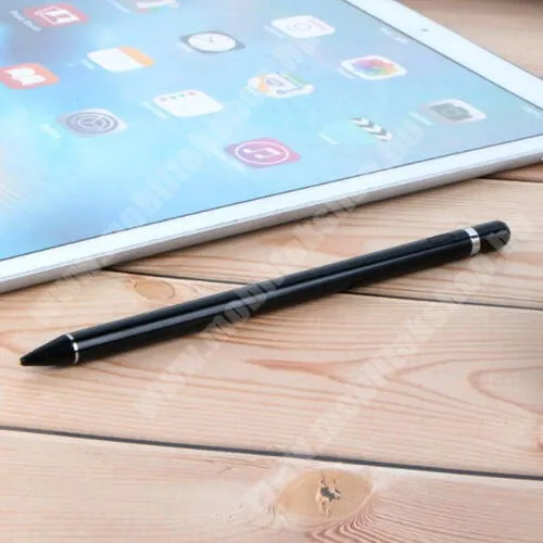 Evolveo StrongPhone Q8 LTE Érintőképernyő ceruza - kapacitív kijelzőkhöz, aktív érzékelő technológia, beépített újratölthető akkumulátorral, kézírásra, rajzolásra is alkalmas, 9mm x 180mm - FEKETE