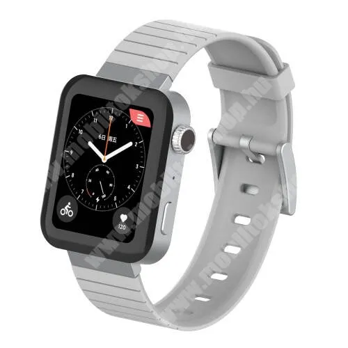 HUAWEI Watch GT 5 41mm Okosóra szíj - szilikon - FEHÉR - 150mm-től 210mm-es méretű csuklóig ajánlott, 112mm + 90mm hosszú, 18mm széles - Xiaomi Mi Watch (For China Market) / Fossil Gen 4 / HUAWEI TalkBand B5