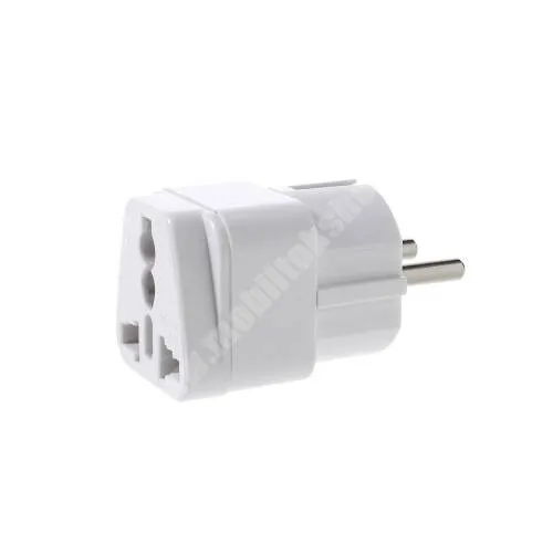  US UK EU AU 4 in 1 utazó töltő / hálózati töltő adapter - max 250 V, 10A  - FEHÉR