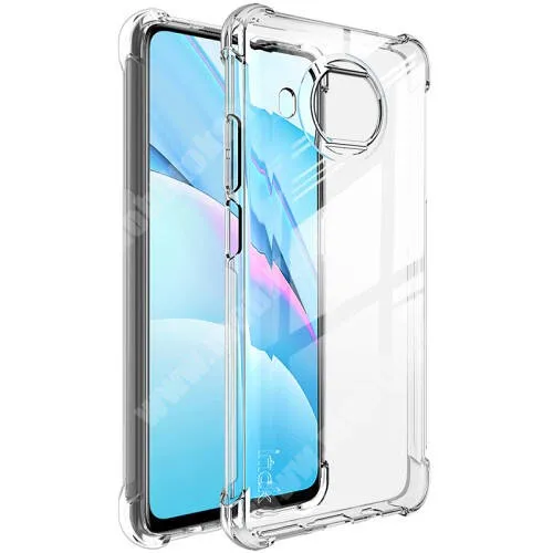  IMAK Silky szilikon védő tok / hátlap - ÁTLÁTSZÓ - ERŐS VÉDELEM! - képernyővédő fóliával! - Xiaomi Mi 10T Lite 5G / Redmi Note 9 Pro 5G / Mi 10i 5G - GYÁRI