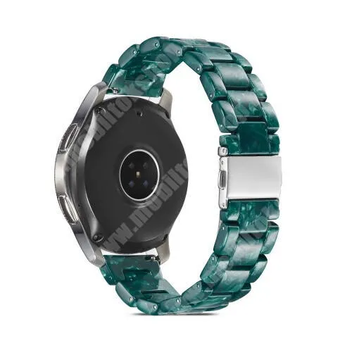 WOTCHI Smartwatch WO75BE Okosóra műanyag szíj - ZÖLD - csatos, 165mm hosszú, 22mm széles - SAMSUNG Galaxy Watch 46mm / Watch GT2 46mm / Watch GT 2e / Galaxy Watch3 45mm / Honor MagicWatch 2 46mm