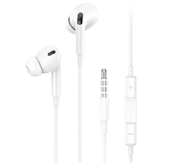 Meizu C9 USAMS EMOVE sztereo headset - 3,5mm Jack, mikrofon, felvevő gomb, 96dB, 16Ω, fémház, cseppálló, zajszűrő, 1,2 m vezetékkel - FEHÉR - EP-41_JACK_W - GYÁRI