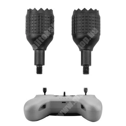  DJI FPV Combo távirányító alumínium analóg kar - 1pár / 2db, csúszásgátló recés, 1.85 x 0.85 x 0.85 cm - FEKETE
