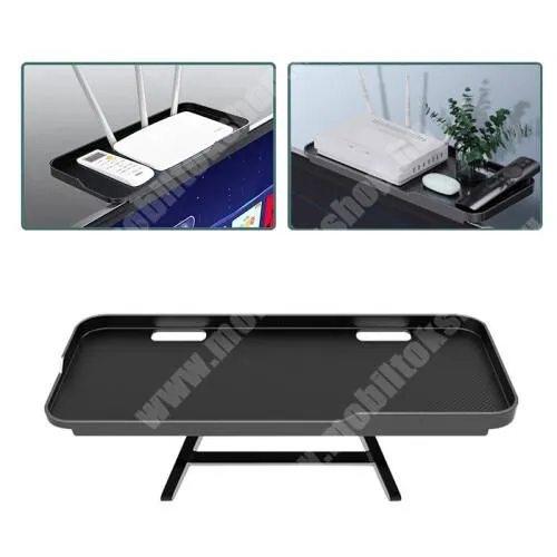 VODAFONE Smart Tab III 7 UNIVERZÁLIS polc monitorra / TV-re - 1db, állítható, csúszásgátló, összecsukható, 1kg-ig terhelhető, kábelkivezető, 30 x 12.5 x 2cm - FEKETE