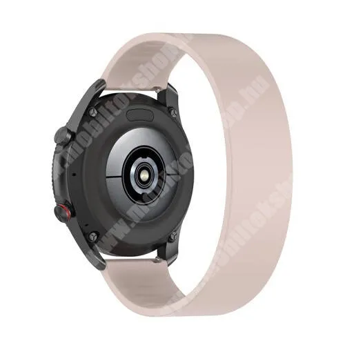 HUAWEI Watch GT 46mm Okosóra szíj - rugalmas szilikon - RÓZSASZÍN - 170mm hosszú, 22mm széles - SAMSUNG Galaxy Watch 46mm / Watch GT2 46mm / Watch GT 2e / Galaxy Watch3 45mm / Honor MagicWatch 2 46mm