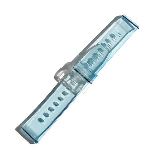 ACME SW203 Okosóra szíj - ZÖLD - átlátszó szilikon, 95+122mm hosszú és 22mm széles - HUAWEI Watch GT / Watch 2 Pro / Honor Watch Magic / Watch GT 2 46mm / Xiaomi Amazfit / Amazfit 2 / Fossil Q MARSHAL Gen2