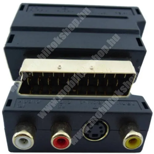 Evolveo StrongPhone Q8 LTE Kétirányú SCART–RCA/S-Video Adapter - fekete