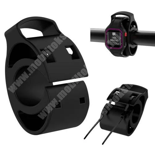 SUUNTO CORE ALPHA UNIVERZÁLIS biciklis / kerékpáros tartó konzol Okosórákhoz - szilikon, kormányra rögzíthető, 21-31.8mm átmérőjű kormáynra - FEKETE - 80 x 40 x 41 mm
