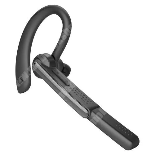  UNIVERZÁLIS bluetooth mono headset - FEKETE - v5.0, beépített mikrofon, fülbe dugható, beépített 14mAh akkumulátor, 20-25 óra beszélgetési idő, gyorstöltés támogatás, 180°-ban forgatható jobb és bal fülhöz is használható, DSP aktív zajcsökkentés