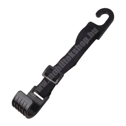 DIGI R1 UNIVERZÁLIS gépkocsi / autós fejtámlára szerelhető kampós tartó - 1db, állítható méret 5-30cm-ig, max. 5kg teherbírás - FEKETE