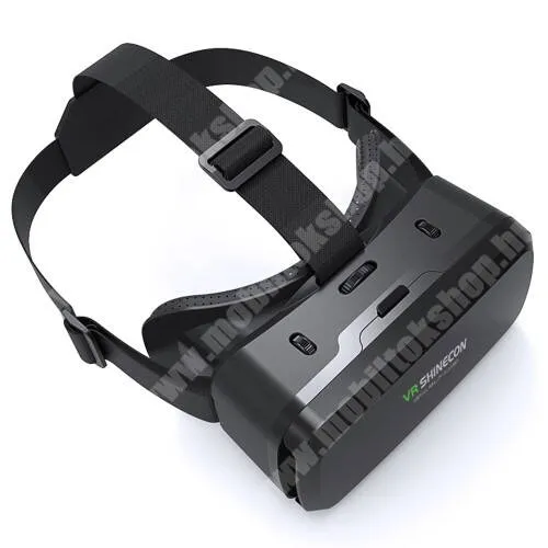 PRESTIGIO MultiPhone 5504 DUO SHINECON G06A 3D videoszemüveg - VR 3D, filmnézéshez ideális, 108°-os széles látószög, 175mm x 85mm x 14mm telefon befogadó keret, CSAK GIROSZKÓPPAL ELLÁTOTT OKOSTELEFONOKKAL MŰKÖDIK - FEKETE