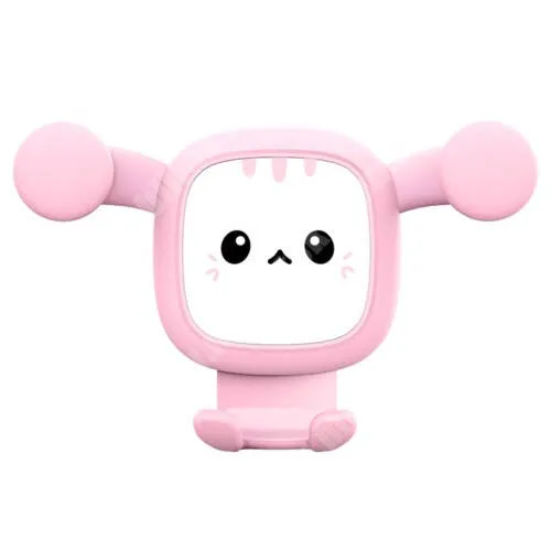 Red Bull Mobile LG Optimus Black UNIVERZÁLIS Gravity autós / gépkocsi tartó - szellőzőrácsra rögzíthető, cica mintás, 4.7-7"-os készülékekhez - RÓZSASZÍN