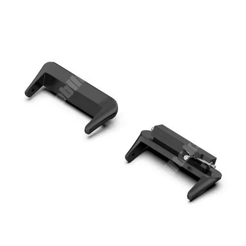  Okosóra fém csatlakozó - 2db, 16mm széles szíjakhoz használható - FEKETE - HUAWEI Band 7