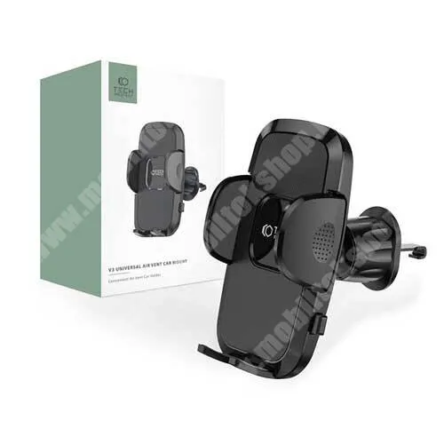  TECH PROTECT UNIVERZÁLIS autós / gépkocsi tartó - FEKETE - szellőzőrácsra rögzíthető, 360°-ban forgatható, 46-89mm-ig nyíló bölcső
