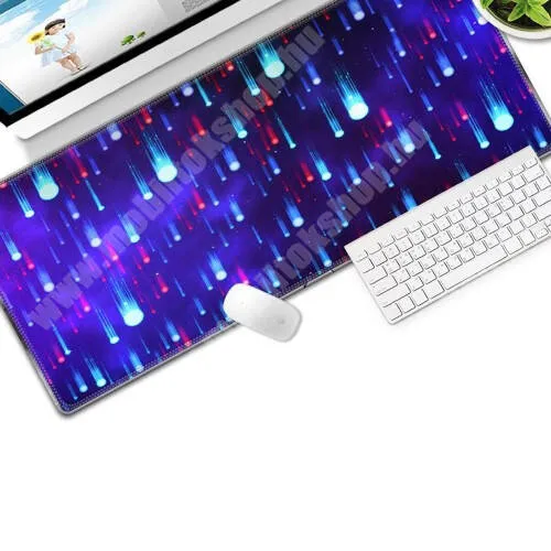 VODAFONE Smart Tab III 7 UNIVERZÁLIS egérpad / egéralátét - nagy méretű, csúszásmentes, vízlepergető, szövet, gumi, 800 x 300 x 3mm - LILA / KÉK / PIROS