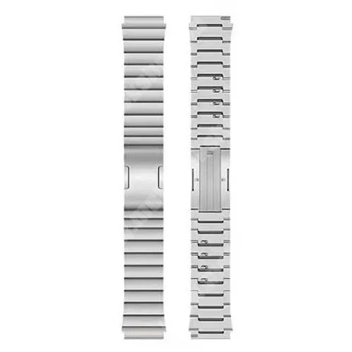 Fossil Gen 6 Smartwatch FTW4059 Fém okosóra szíj - EZÜST - rozsdamentes acél, speciális pillangó csat, gyorskioldós szemek, 100mm+120mm hosszú, 22mm széles - SAMSUNG Galaxy Watch 46mm / Watch GT2 46mm / Watch GT 2e / Galaxy Watch3 45mm / Honor MagicWatch 2 46mm