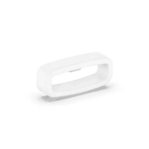 WOTCHI SmartWatch W03R Okosóra szíj bújtató - 1db, szilikon, 18mm széles szíjakhoz, csúszásmentes, a feltüntetett méret a bujtató belső szélességét jelöli! - FEHÉR