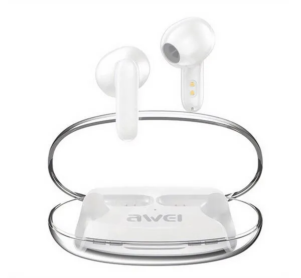  AWEI T85 bluetooth fülhallgató - FEHÉR - Sztereo, V5.3, TWS, mikrofon, zajszűrő, töltőtok - T85_W - GYÁRI