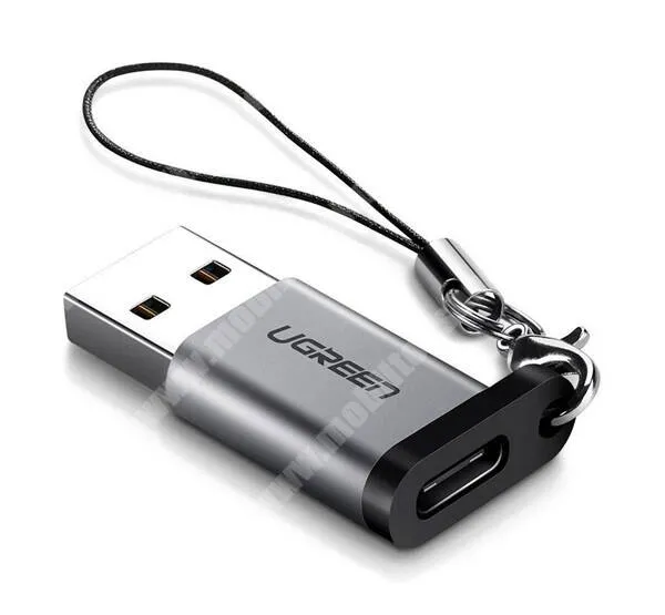  UGREEN adapter - SZÜRKE - Type-C-t USB 3.0 apára alakítja át,  adatátvitelre is képes - US276 - GYÁRI