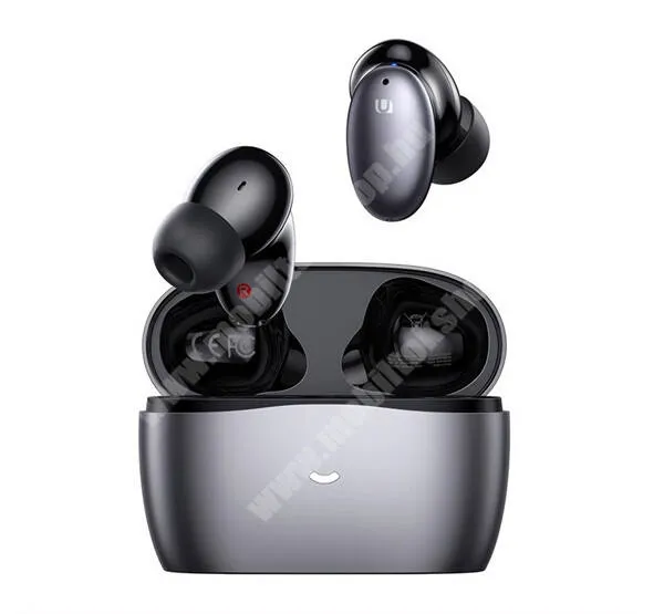  UGREEN HITUNE X6 bluetooth fülhallgató, headset - SZÜRKE - Sztereo, v5.1, TWS, mikrofon, aktív zajszűrő, IPX5 vízálló, töltőtok - WS118 / 90242 - GYÁRI