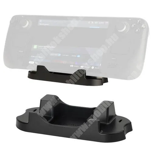 Evolveo StrongPhone Q8 LTE HIFYLUX UNIVERZÁLIS asztali telefon / tablet / konzol tartó, állvány - műanyag, csúszásgátló szilikon betét, csúszásgátló talp, 156 x 62 x 34mm - FEKETE