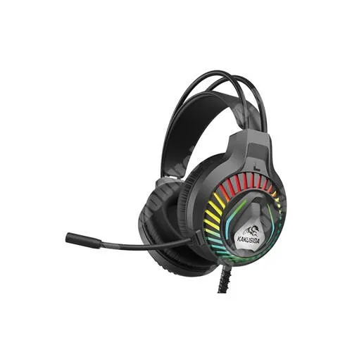 VODAFONE Smart Tab III 7 KAKUSIGA KSC-849 WOMEI Gaming fejhallgató, Vezetékes, Sztereó, 3.5 mm-es jack, Puha fülpárna, Virtual 7.1 surround, Mikrofon, 32 ohm, 2m hosszú kábel, 287g, Fekete