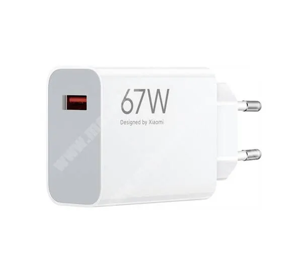  XIAOMI HYPERCHARGE hálózati töltő 1 x USB aljzattal, 67W, Gyorstöltés támogatás, Kábel nélkül, Fehér