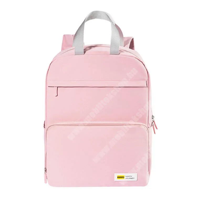 Jolla Jolla C Gyermek hátizsák, Cseppálló poliészter szövet, Hordozófül, Cipzár, 390x290x180mm, Rózsaszín