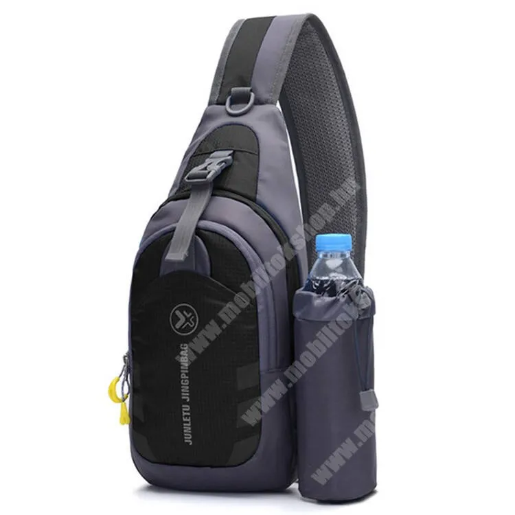 GoPro Hero 9 Unisex tok, Válltáska, Crossbody, Cipzár, Állítható pánt, Cseppálló nylon szövet, 360 x 170 x 40mm, Fekete