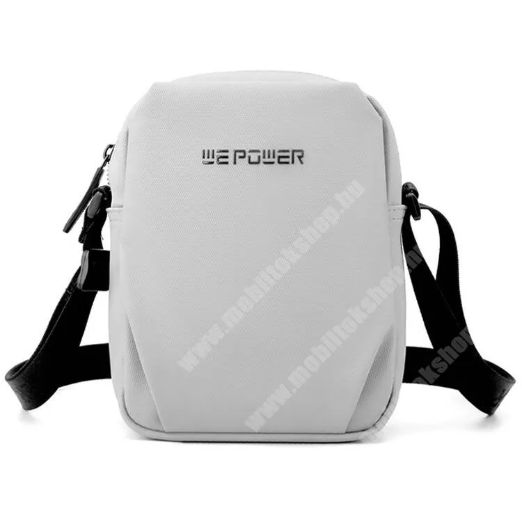 GoPro Hero 9 WEPOWER 1241 tok, Crossbody, Válltáska, Cipzár, Állítható pánt, Cseppálló nylon szövet, 190 x 150 x 60mm, Fehér