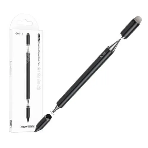 PRESTIGIO MultiPhone 5500 Duo Hoco 3 in 1 érintőképernyő ceruza, Kapacitív kijelzőhöz, Érintőpárnával és érintőtányérral is, Golyóstoll, KÉZÍRÁSRA, RAJZOLÁSRA ALKALMAS, Fekete