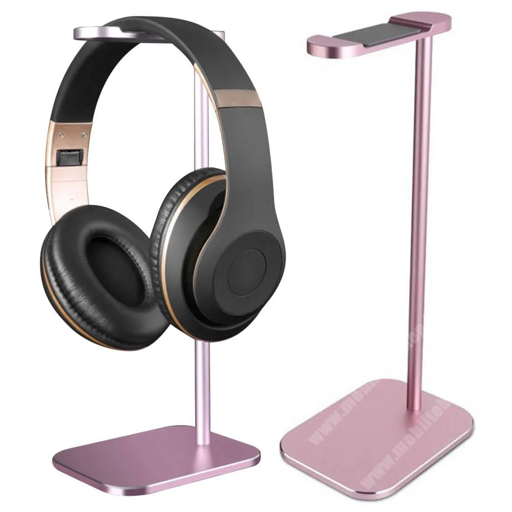 Evolveo StrongPhone Q8 LTE Gamer fejhallgató tartó, állvány, Alumínium, Csúszásgátló, 250mm magas, Rózsaszín