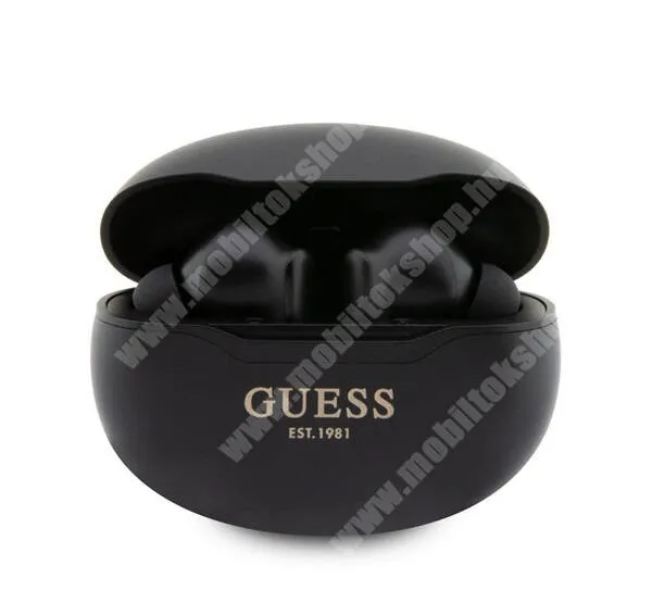 PRESTIGIO MultiPhone 7500 GUESS Metalic Finish vezeték nélküli fülhallgató, Bluetooth v5.3, Sztereo, TWS, Mikrofon, Töltőtok, Fekete