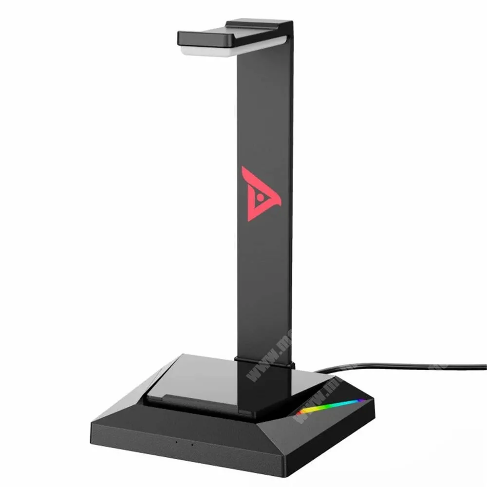 DIGI R1 RGB színváltós gamer fejhallgató és telefon állvány 1 x USB, 1 x Type-C csatlakozással, Fekete