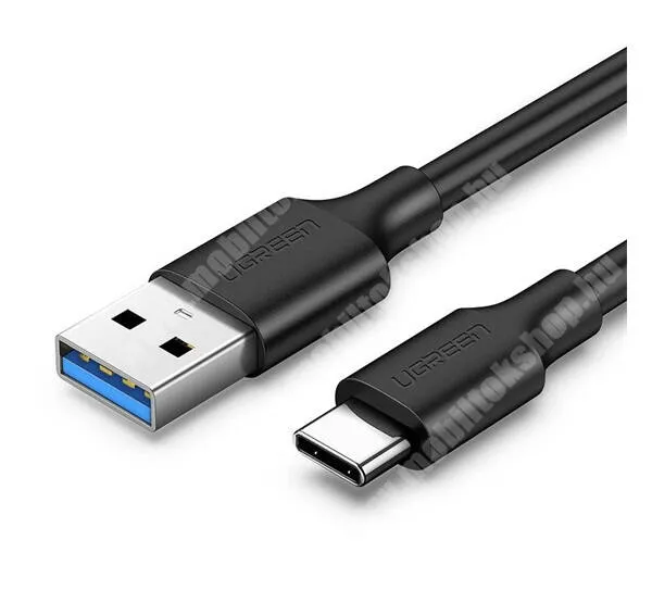  UGREEN adat és gyorstöltő kábel, USB-A / USB-C, 15W, 3A, 50cm hosszú, US288, Fekete