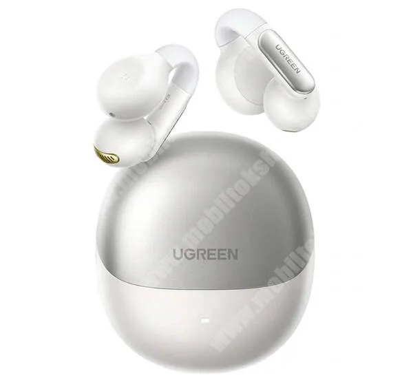  UGREEN HITUNE S5 vezeték nélküli fülhallgató, Bluetooth v5.4, Sztereo, TWS, Mikrofon, IPX5, Fülre akasztható, Töltőtok, WS210, Fehér