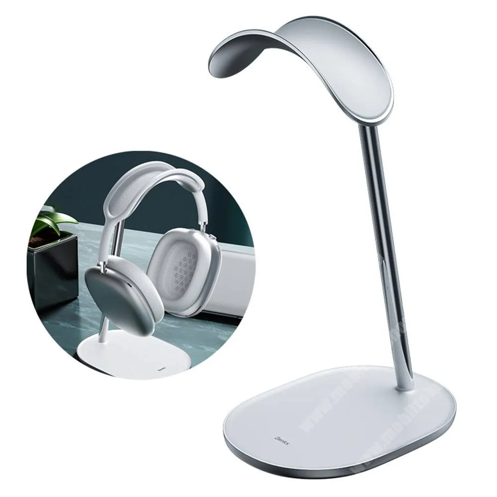 iHunt MLS Five BENKS gamer fejhallgató tartó, állvány, Vas, Csúszásgátló, 270 x 100mm, Ezüst, L40