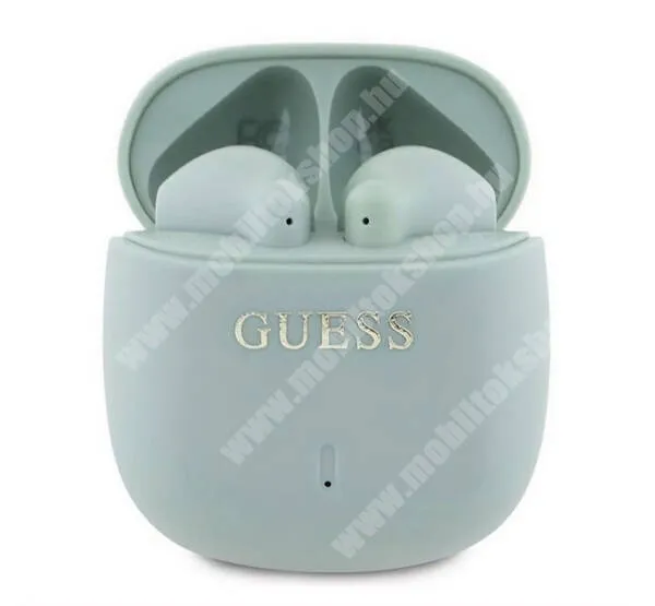  GUESS Printed Classic Logo vezeték nélküli fülhallgató, Bluetooth v5.3, Sztereo, TWS, Mikrofon, IPX4, Töltőtok, Világoszöld