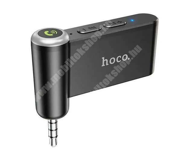  Hoco bluetooth audio adapter, v5.0, 3,5mm jack, 140mAh beépített akku, E58, Fekete