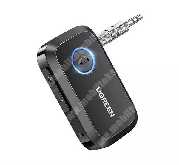 PRESTIGIO MultiPhone 7500 UGREEN bluetooth audió adapter, v5.3, 3,5mm jack, AUX, CM596, Fekete