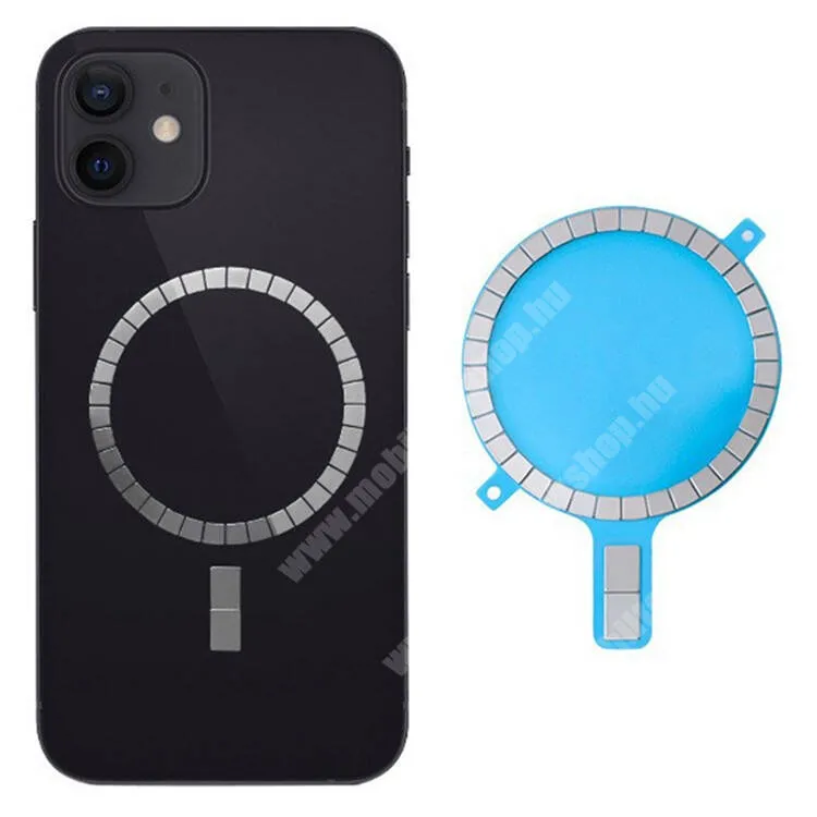  Univerzális MagSafe rögzítő mágnesgyűrű okostelefonhoz, 36+2 erős mágnes, Ezüst