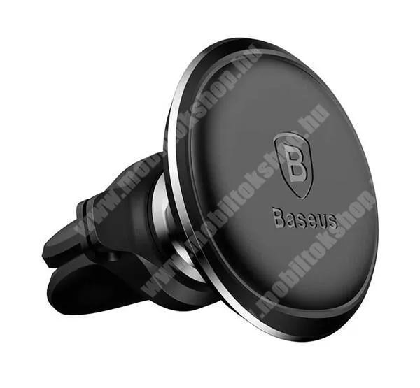 Evolveo StrongPhone Q8 LTE Baseus autós telefontartó, Mágneses, Szellőzőrácsra rögzíthető, C40141201113-00, Fekete