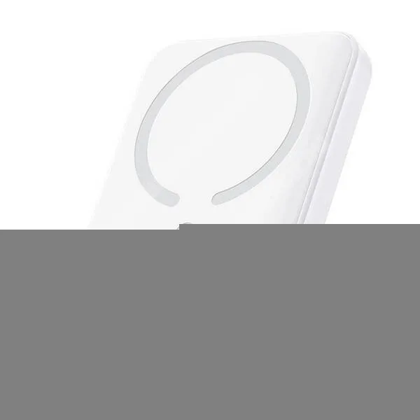 PRESTIGIO MultiPhone 5500 Duo Baseus Enerfill FM11 Ultra-Mini power bank, Vésztöltő, 1 x USB-C aljzat, 10000mAh, 22,5W, PD3.0, QC3.0 gyorstöltő, LED jelző, 15W MagSafe Qi vezeték nélküli töltés, Fehér