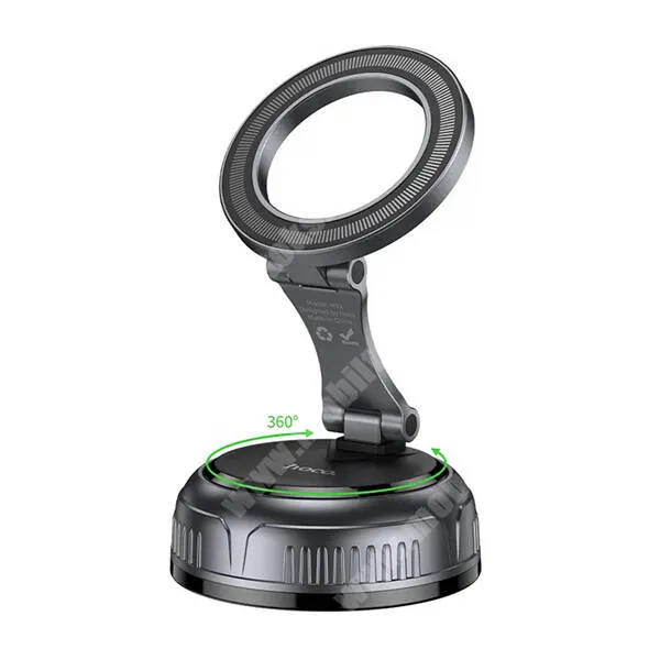 PRESTIGIO MultiPhone 5500 Duo Hoco autós telefontartó, Állvány, Tapadókorongos, Műszerfalra vagy szélvédőre rögzíthető, MagSafe mágneses, Forgatható, Dönthető, H92, Fekete