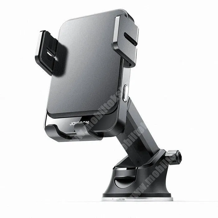 PRESTIGIO MultiPhone 7500 Joyroom autós telefontartó, Tapadókorongos, Műszerfalra rögzíthető, 15W Qi vezeték nélküli töltés, Automata, 360°-ban forgatható, Gravitációs bölcső, 4,7-6,8" méretű készülékekhez, JR-ZS219, Fekete