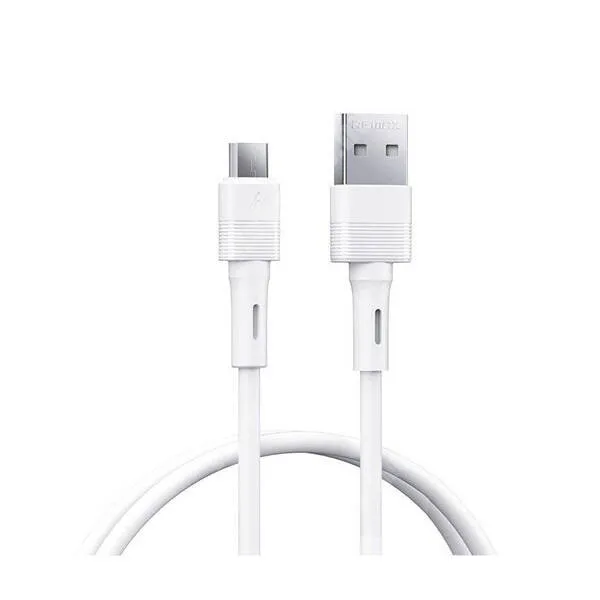  Remax Leya adatátvitel és töltőkábel, USB-A / microUSB, 2,4A gyorstöltés, 10W, 1m hosszú, RC-C093 M-W, Fehér
